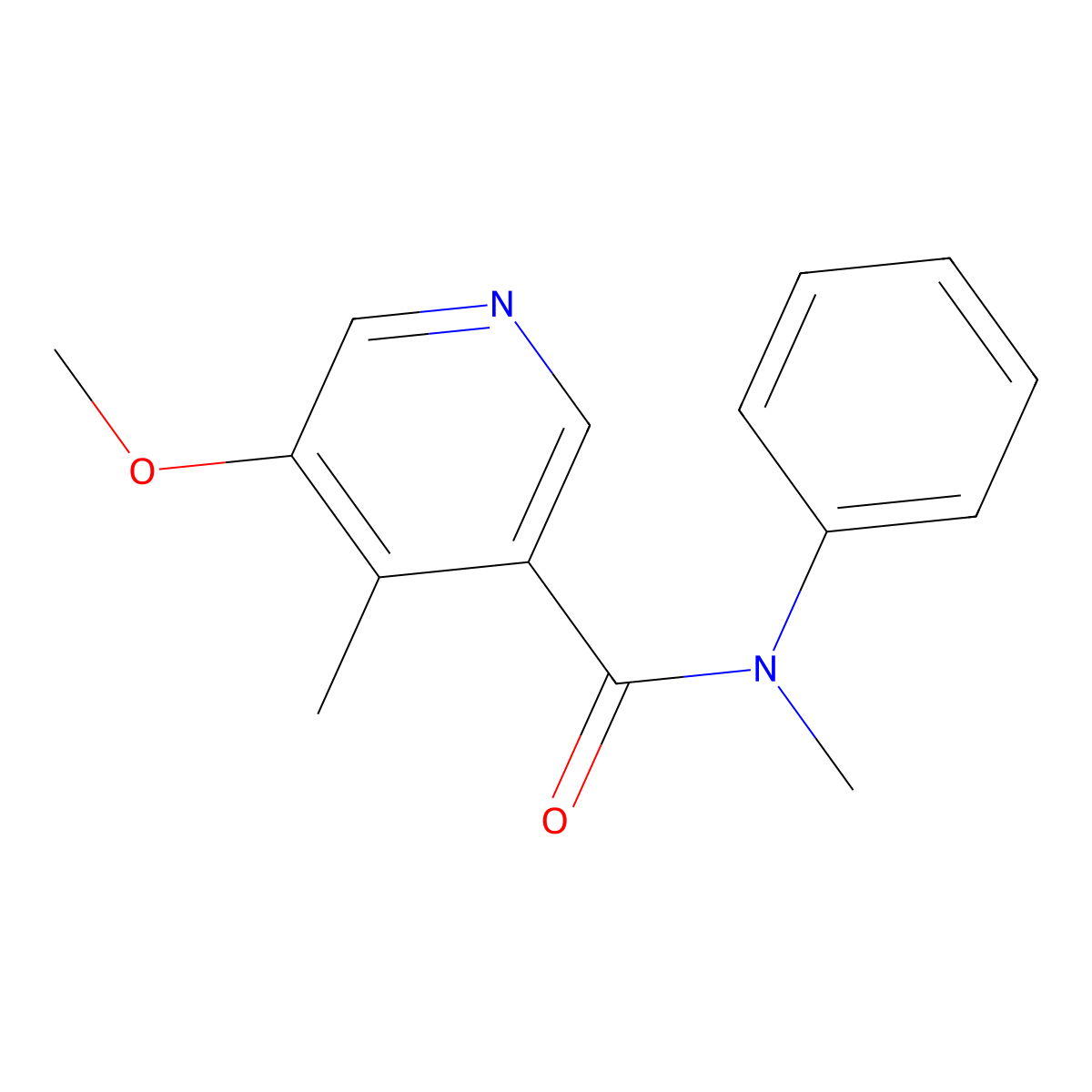 5-Methoxy-N,4-dimethyl-N-phenylnicotinamide molecular structure, CAS 1105675-65-7