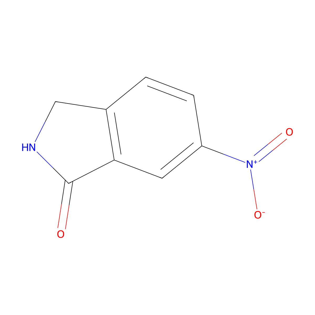 6-Nitro-2,3-dihydro-1H-isoindol-1-one molecular structure, CAS 110568-64-4