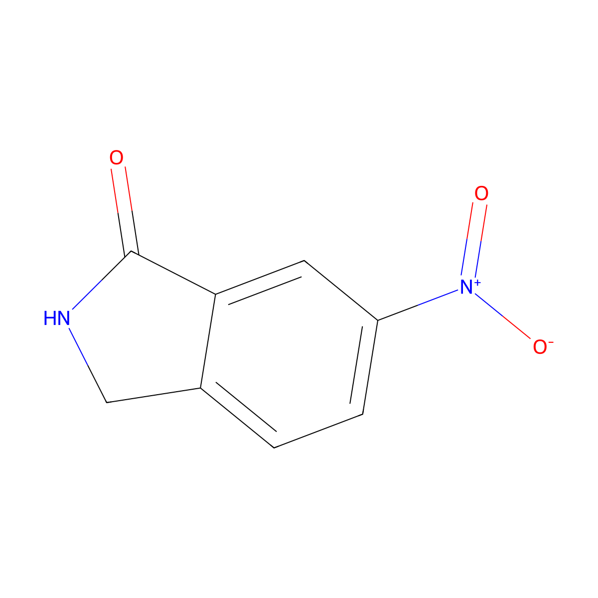 6-Nitro-2,3-dihydro-1H-isoindol-1-one molecular structure, CAS 110568-64-4