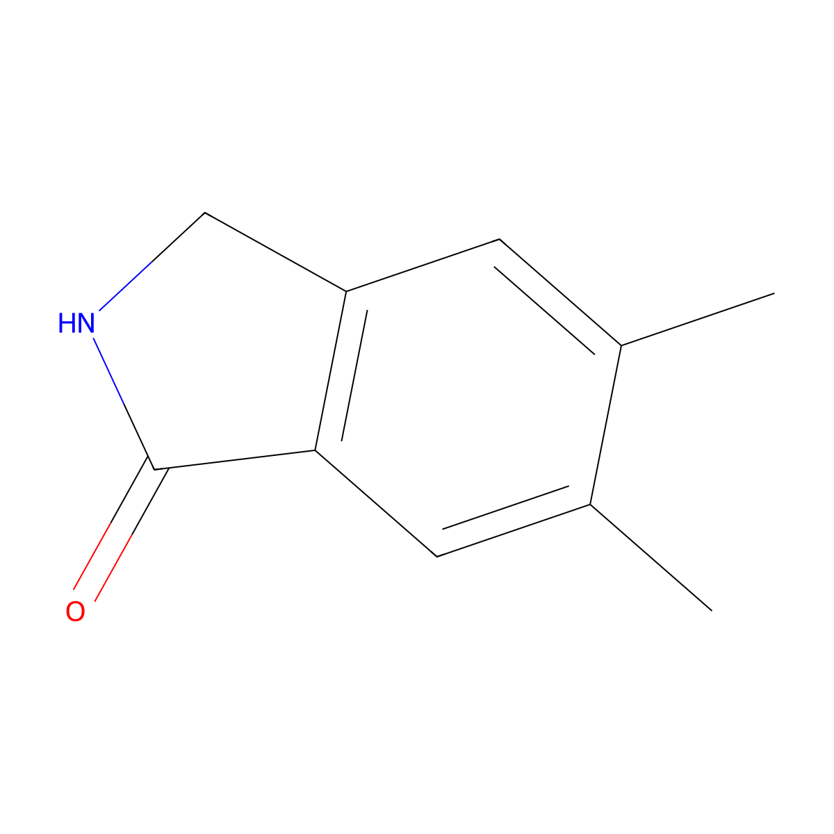 5,6-Dimethylisoindolin-1-one molecular structure, CAS 110568-65-5