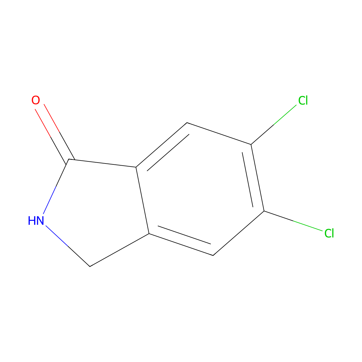 5,6-Dichloro-2,3-dihydro-1H-isoindol-1-one molecular structure, CAS 110568-67-7