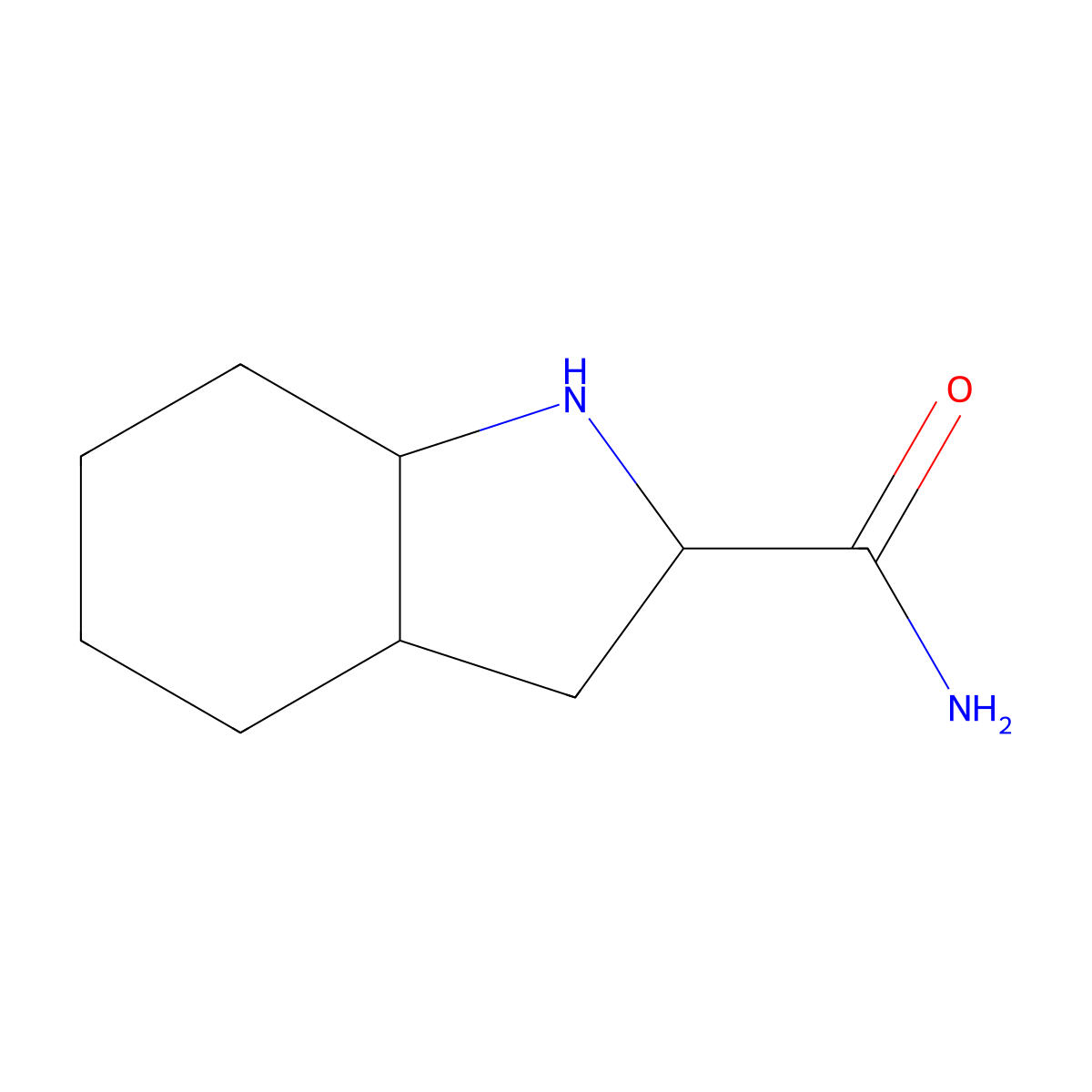 octahydro-1H-indole-2-carboxamide molecular structure, CAS 1105694-34-5
