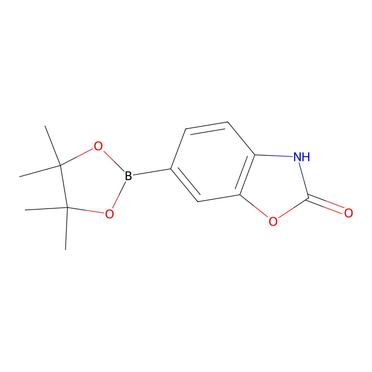 6-(4,4,5,5-tetramethyl-1,3,2-dioxaborolan-2-yl)benzo[d]oxazol-2(3H)-one molecular structure, CAS 1105710-32-4