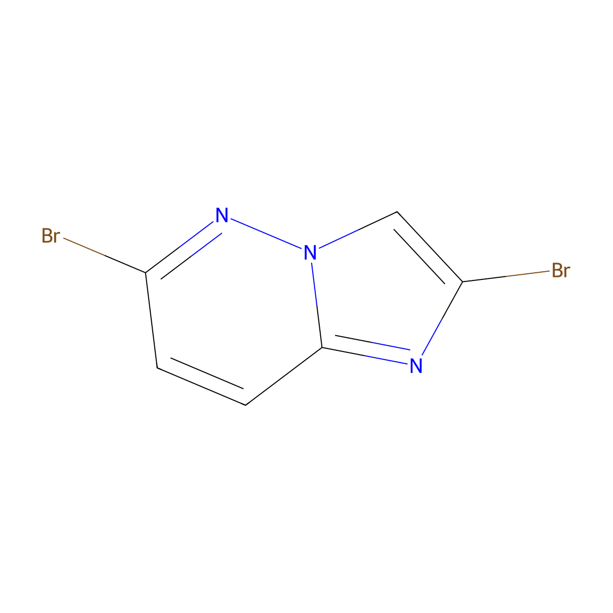 2,6-Dibromoimidazo[1,2-b]pyridazine molecular structure, CAS 1105714-53-1