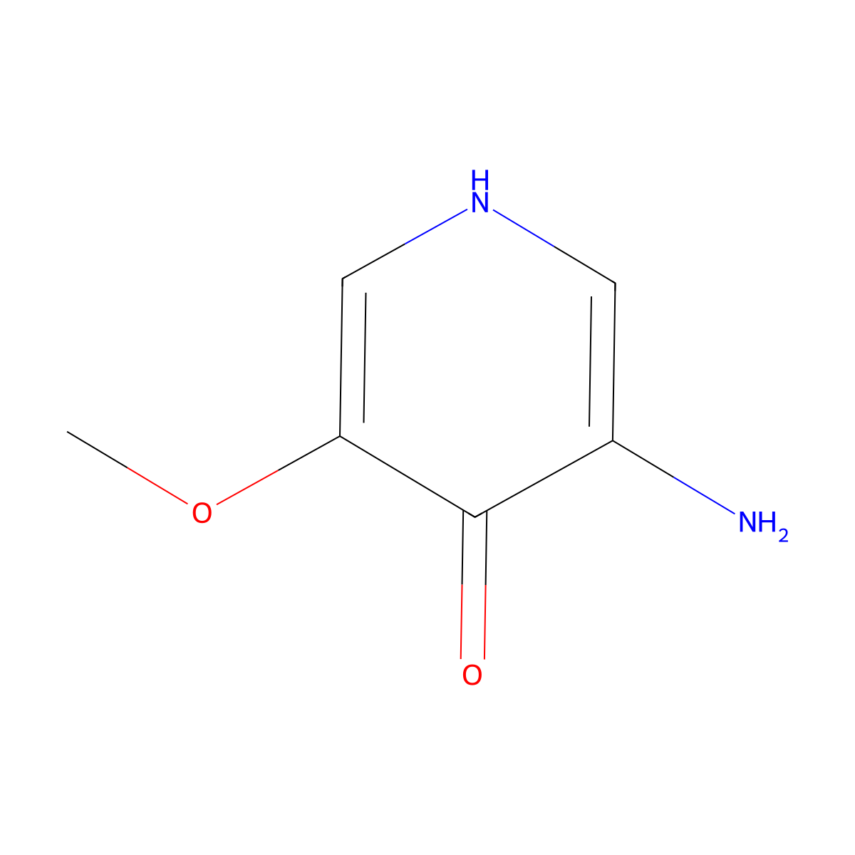 3-Amino-5-methoxypyridin-4-OL molecular structure, CAS 1105740-52-0