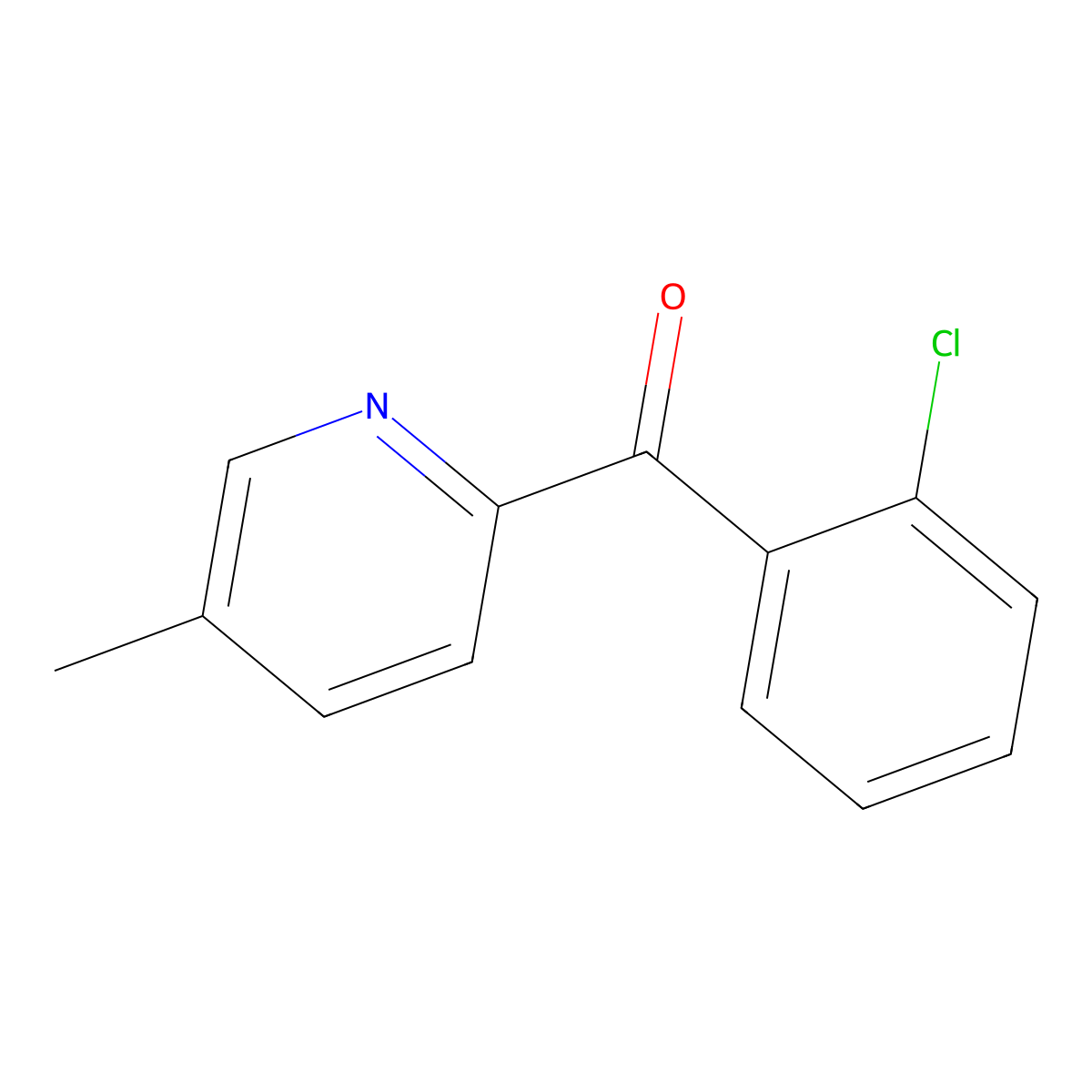2-(2-Chlorobenzoyl)-5-methylpyridine molecular structure, CAS 1106005-45-1