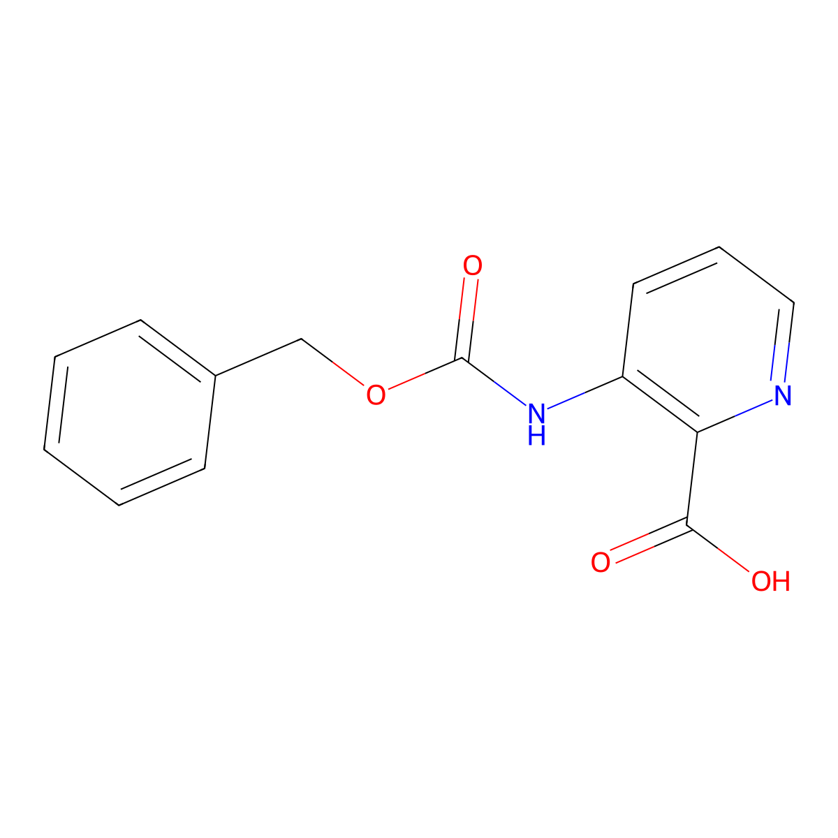 3-{[(Benzyloxy)carbonyl]amino}pyridine-2-carboxylic acid molecular structure, CAS 110606-40-1
