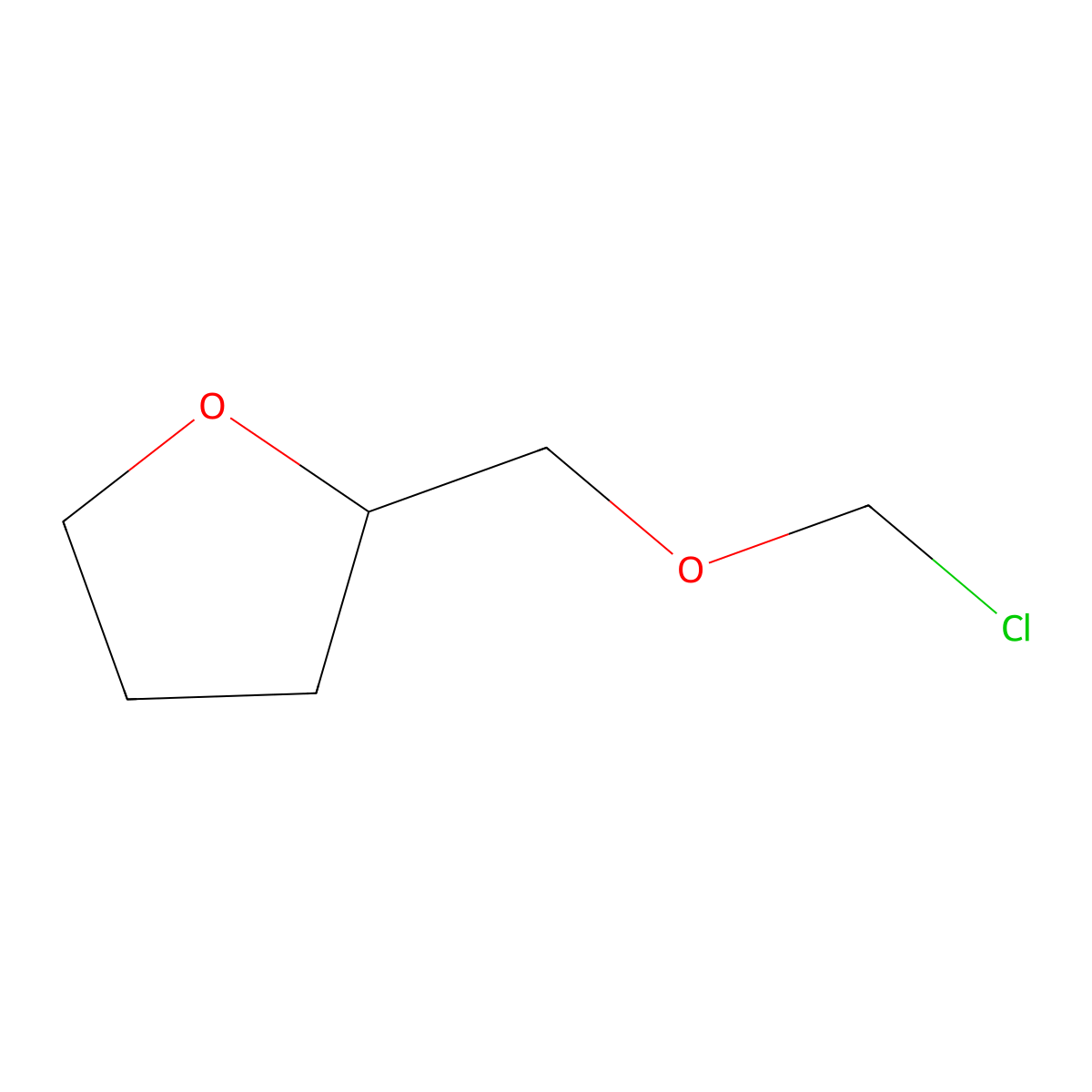 2-[(Chloromethoxy)methyl]oxolane molecular structure, CAS 110627-17-3