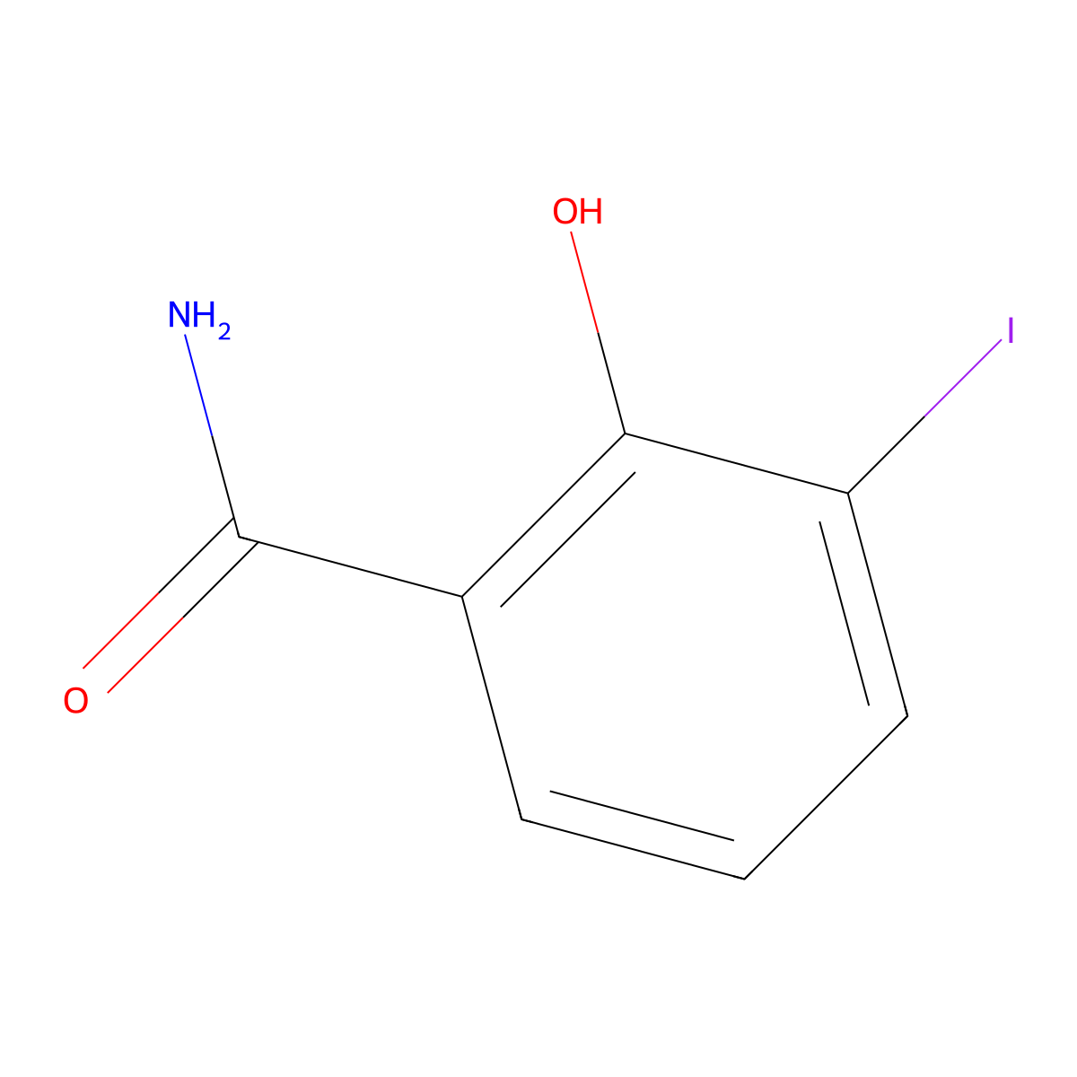 2-Hydroxy-3-iodobenzamide molecular structure, CAS 1106305-67-2