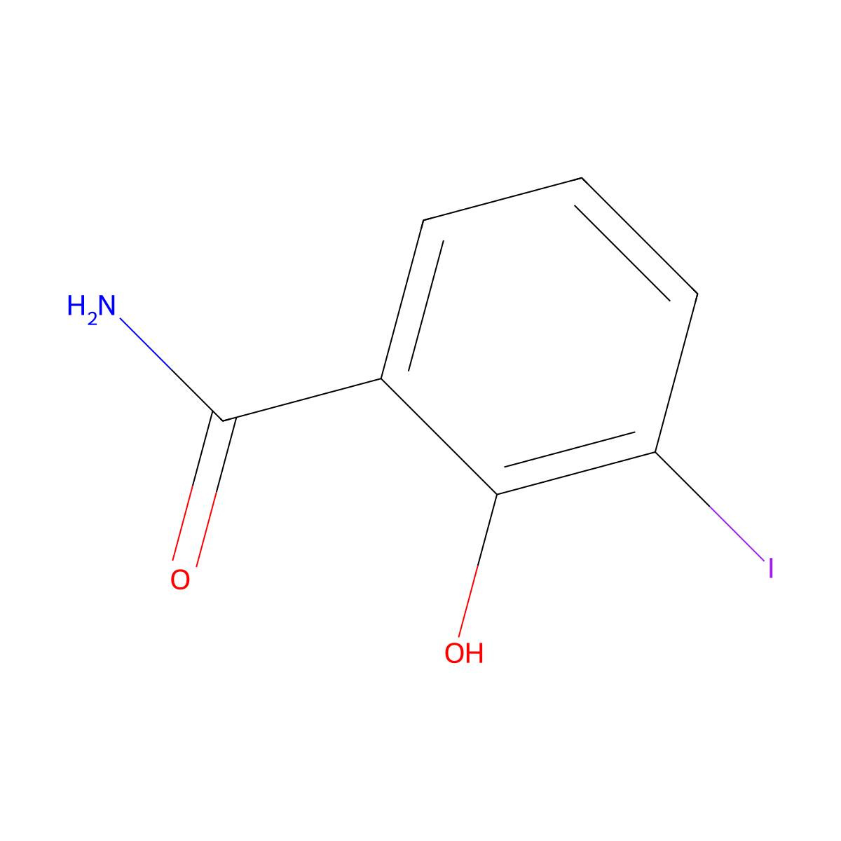 2-Hydroxy-3-iodobenzamide molecular structure, CAS 1106305-67-2