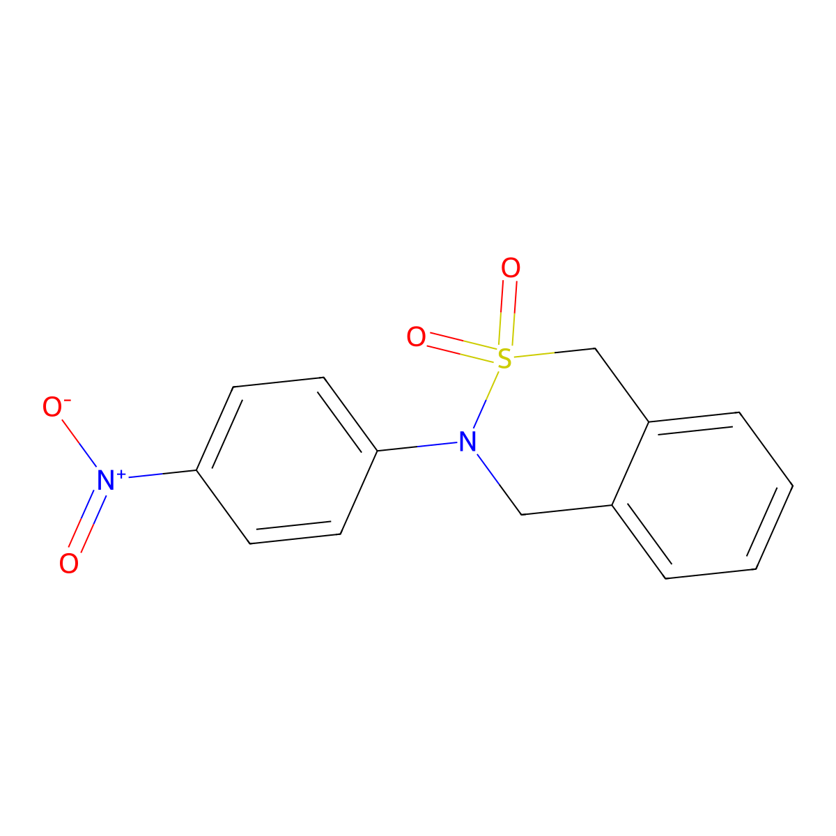 3,4-Dihydro-3-(4-nitrophenyl)-1H-2,3-benzothiazine 2,2-dioxide molecular structure, CAS 110654-46-1