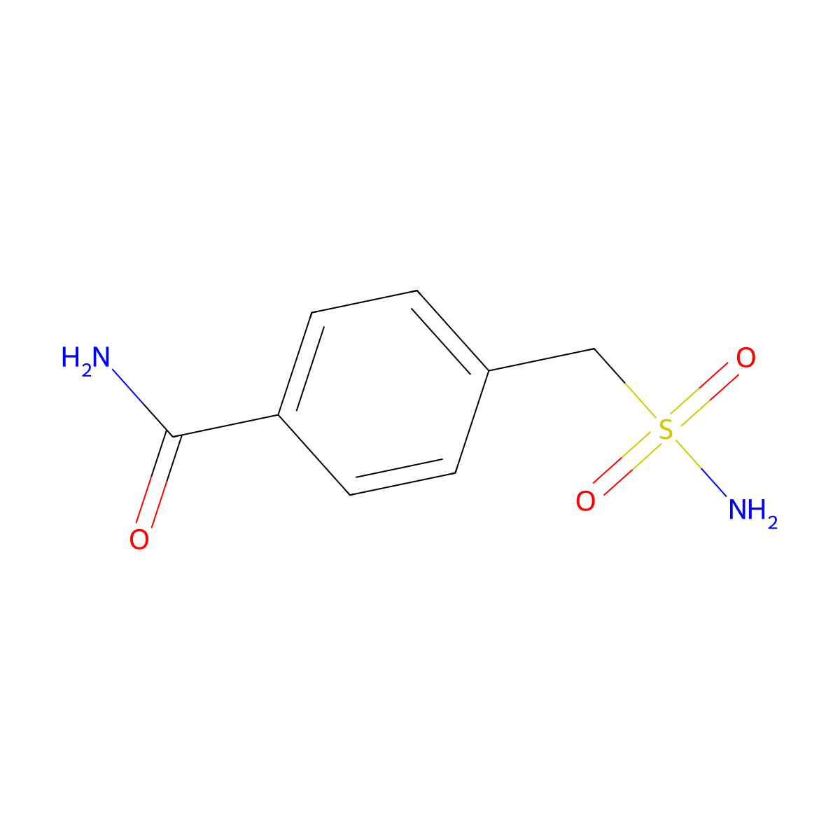 4-(Sulfamoylmethyl)benzamide molecular structure, CAS 110654-65-4