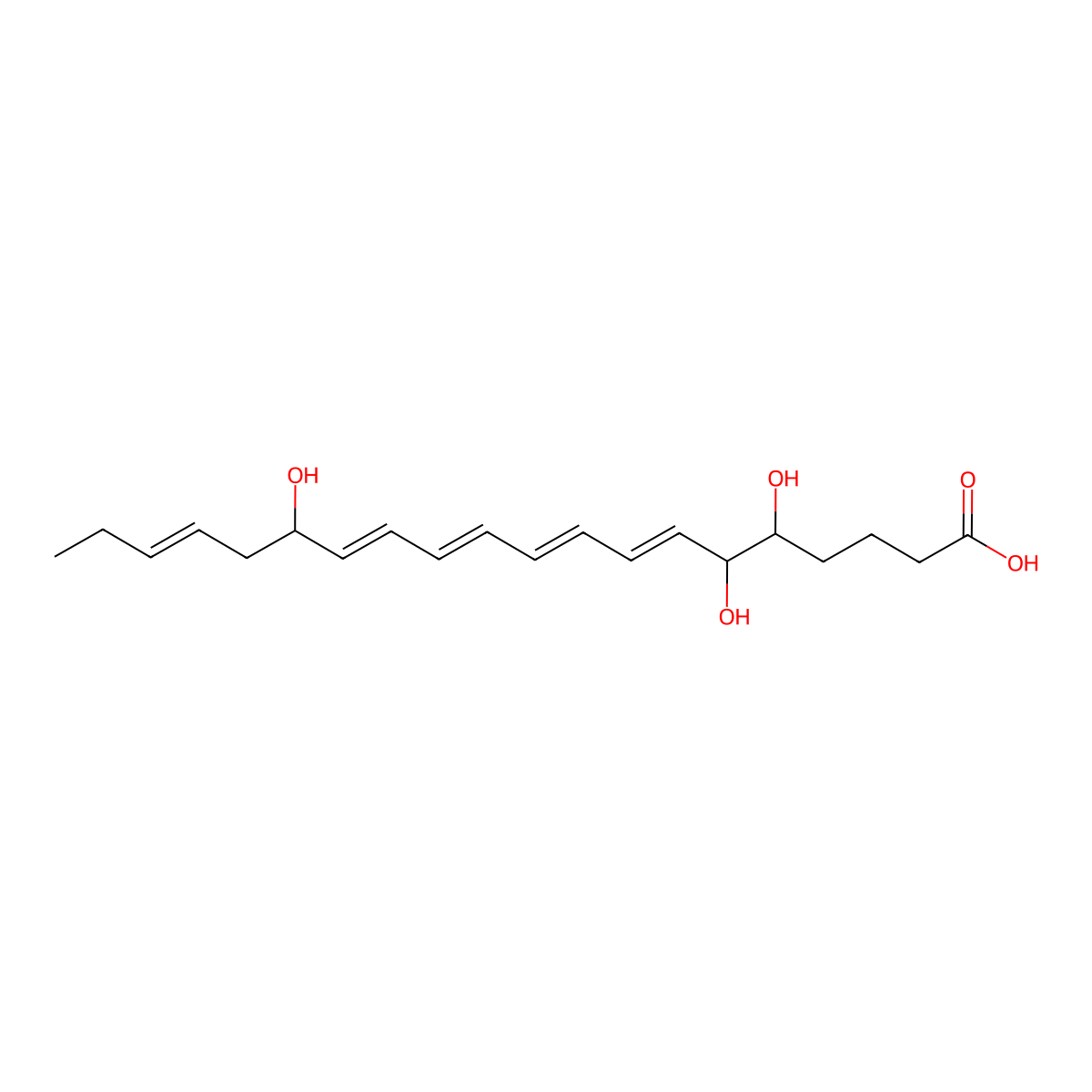 Lipoxin A5 molecular structure, CAS 110657-98-2