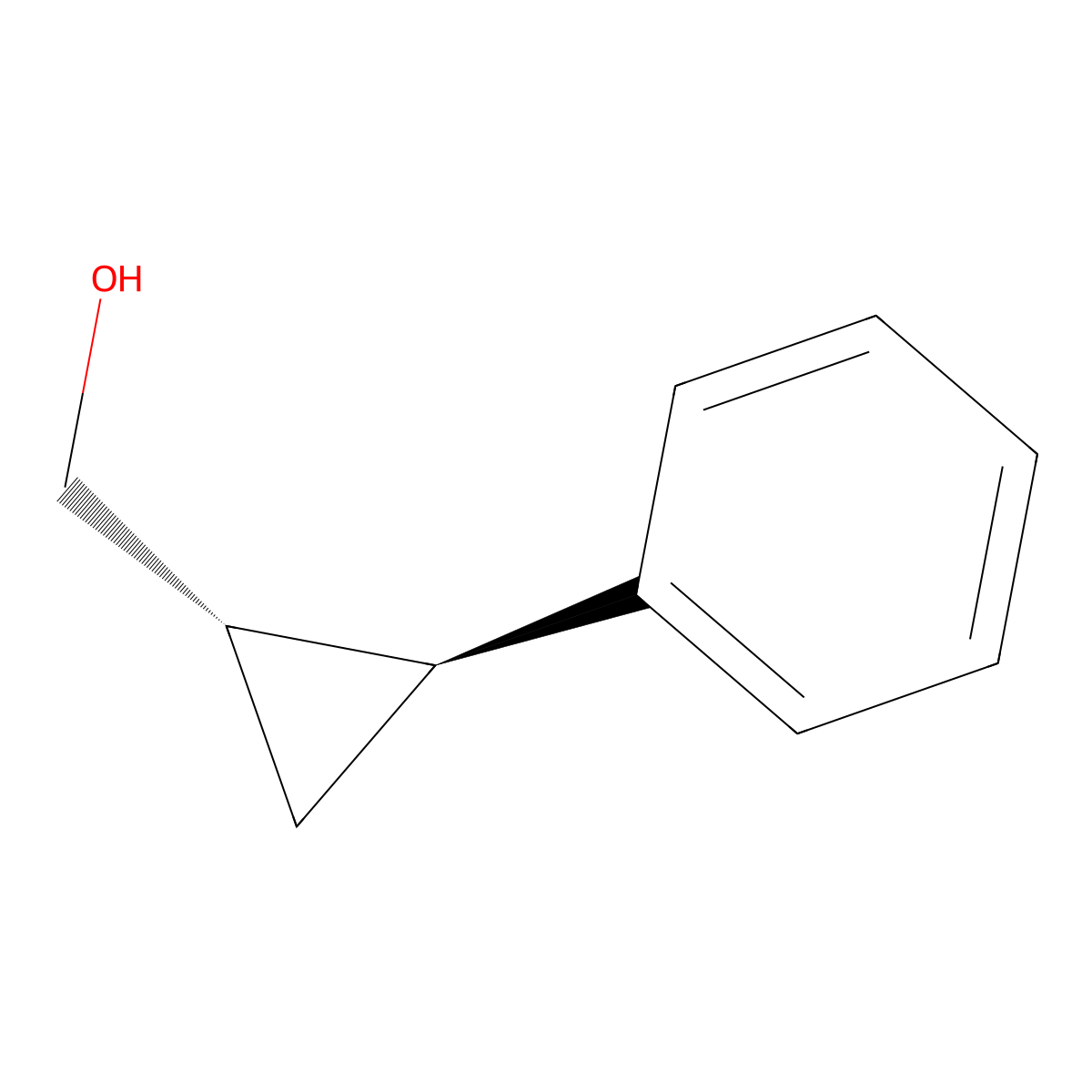 ((1S,2S)-2-phenylcyclopropyl)methanol molecular structure, CAS 110659-58-0