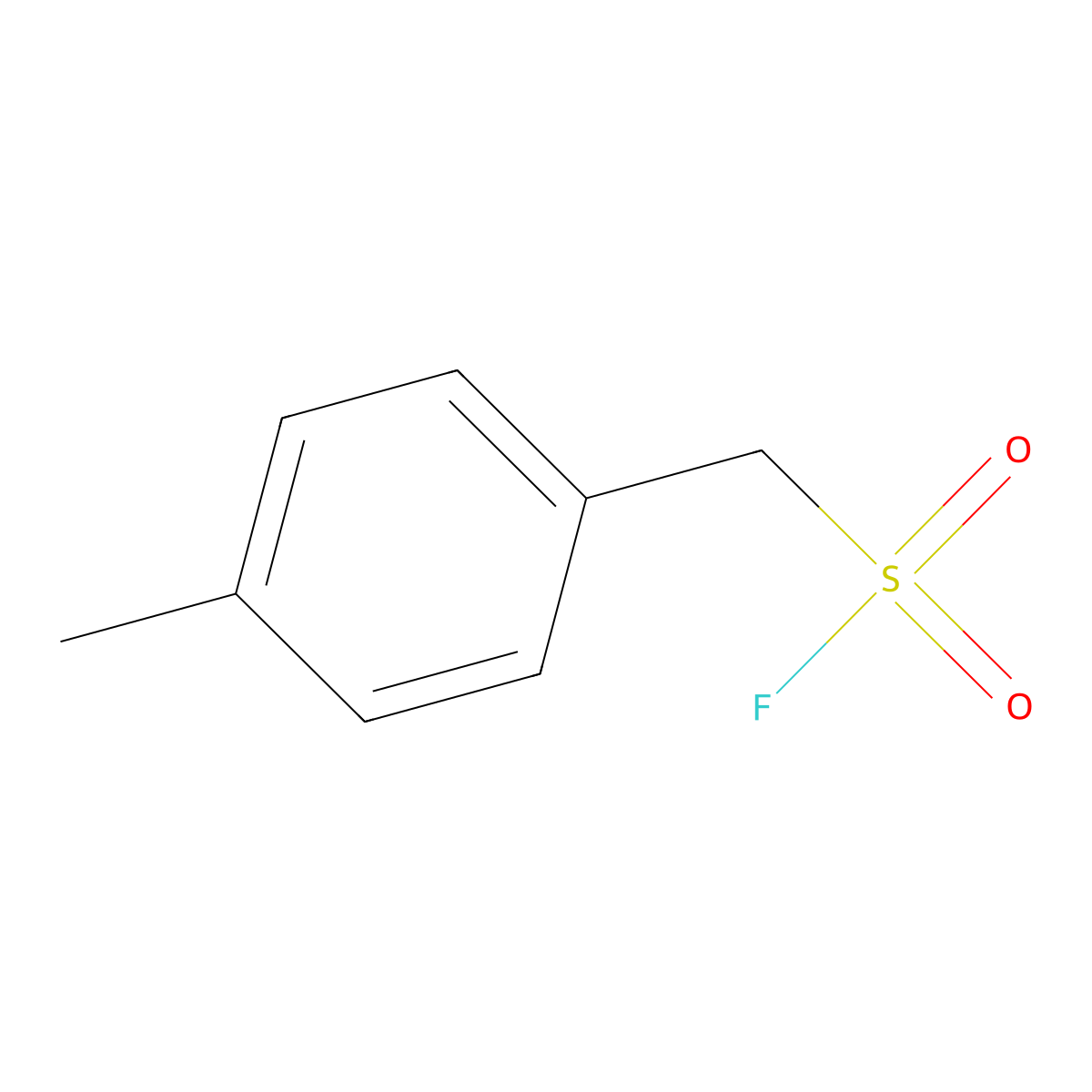 (4-Methylphenyl)methanesulfonyl fluoride molecular structure, CAS 110661-60-4