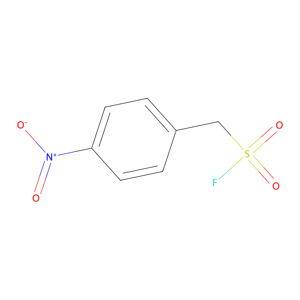 (4-Nitrophenyl)methanesulfonyl fluoride molecular structure, CAS 110661-61-5