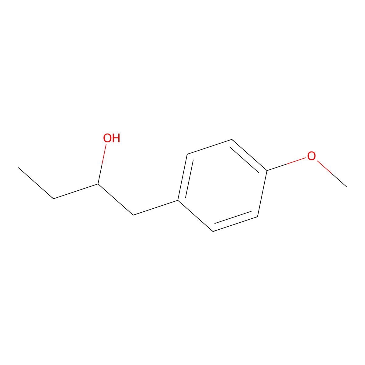 1-(4-Methoxyphenyl)-2-butanol molecular structure, CAS 110661-90-0