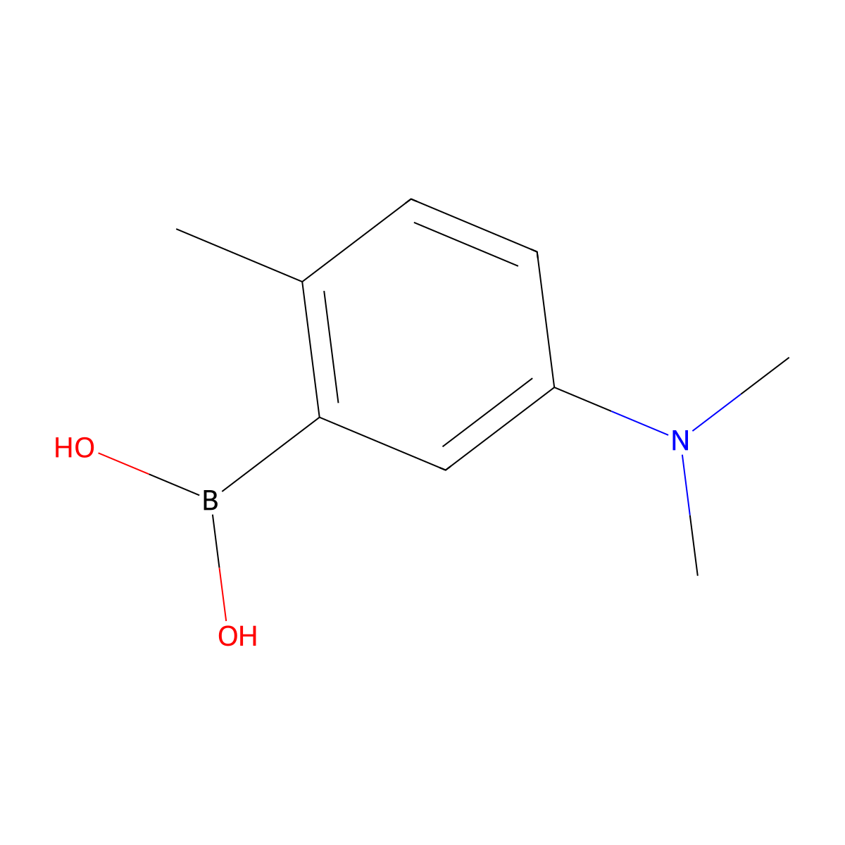 5-(Dimethylamino)-2-methylphenylboronic acid molecular structure, CAS 1106692-23-2