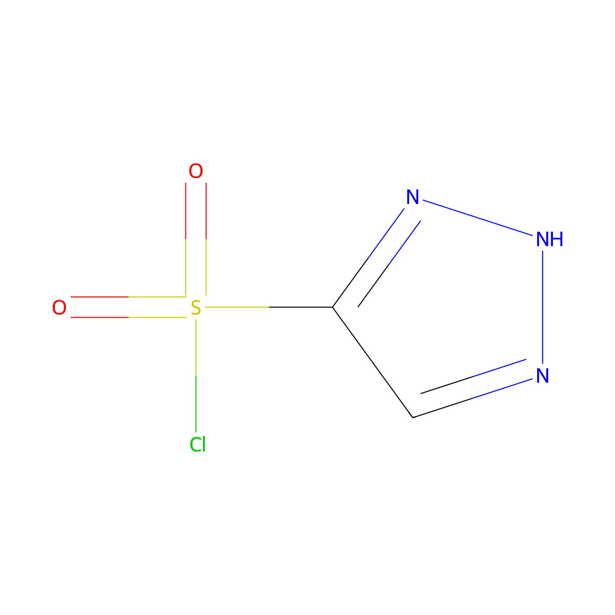 2H-1,2,3-Triazole-4-sulfonyl chloride molecular structure, CAS 1106727-22-3