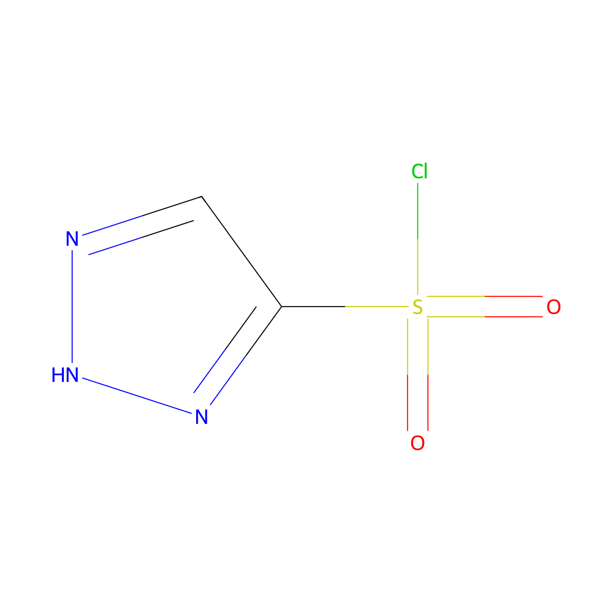 2H-1,2,3-Triazole-4-sulfonyl chloride molecular structure, CAS 1106727-22-3