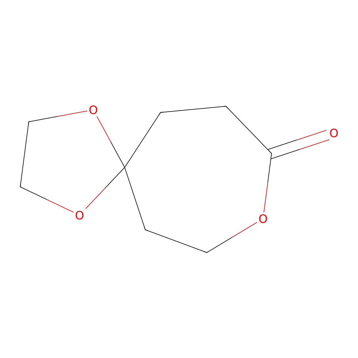1,4,8-Trioxaspiro(4.6)undecan-9-one molecular structure, CAS 110674-74-3