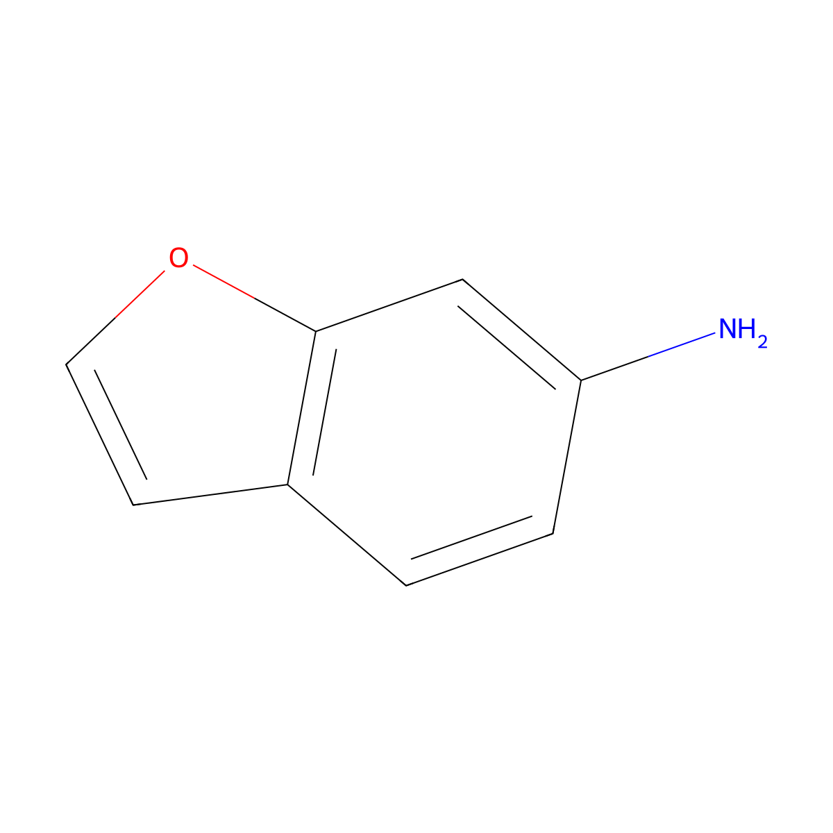 1-Benzofuran-6-amine molecular structure, CAS 110677-54-8