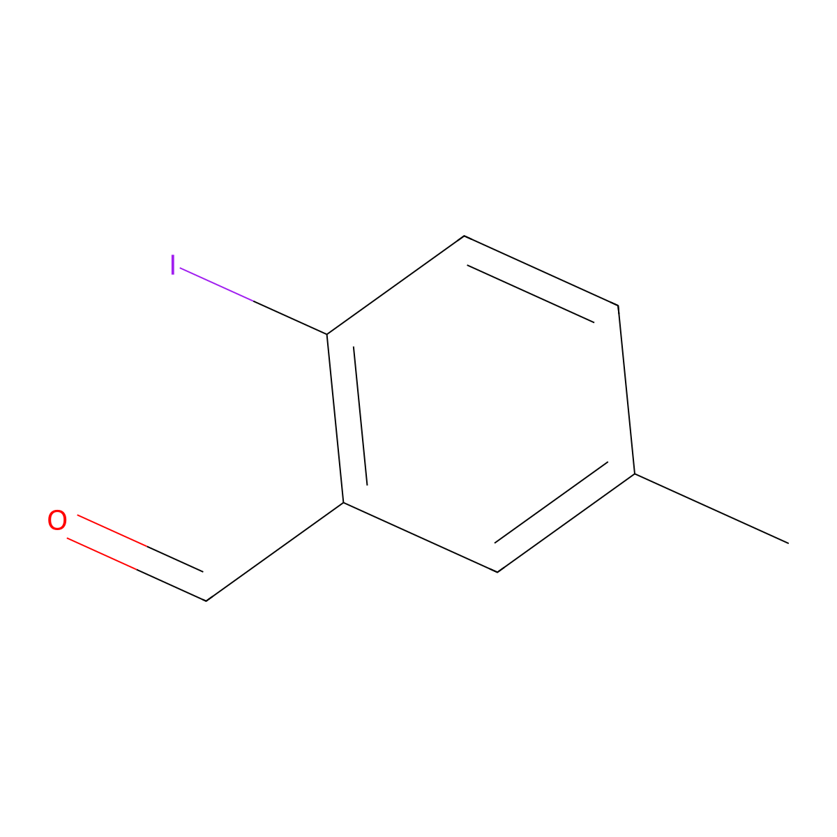 2-Iodo-5-methylbenzaldehyde molecular structure, CAS 1106813-84-6
