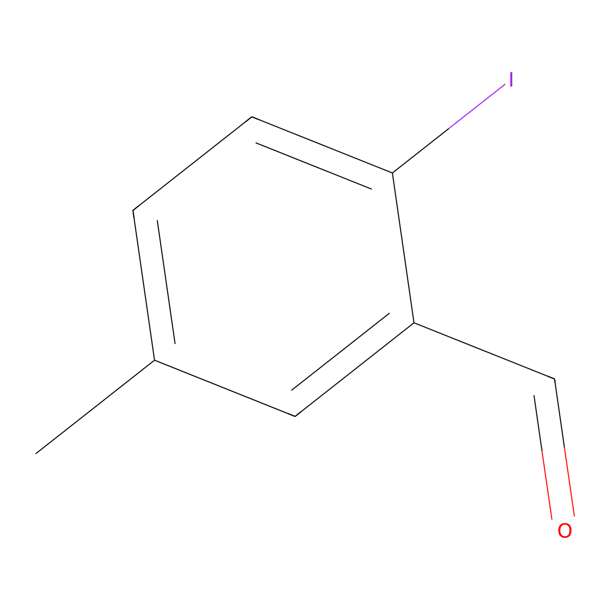 2-Iodo-5-methylbenzaldehyde molecular structure, CAS 1106813-84-6