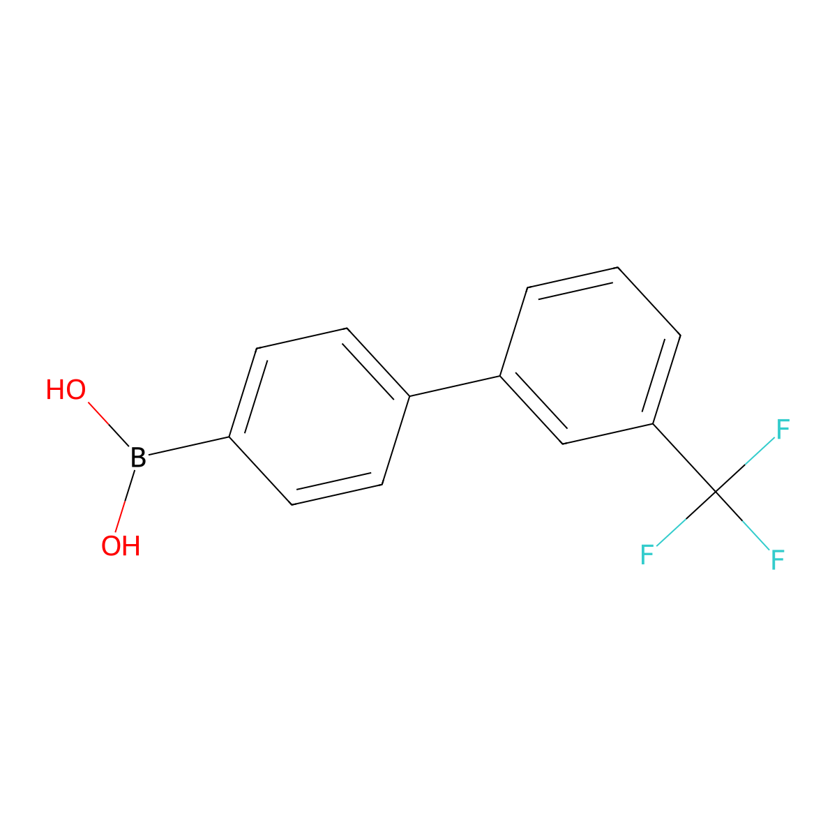 3'-Trifluoromethylbiphenyl-4-boronic acid molecular structure, CAS 1106837-36-8