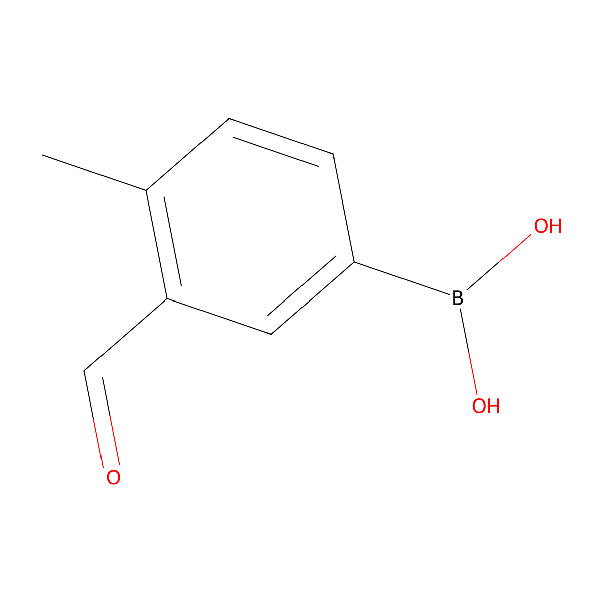 3-Formyl-4-methylphenylboronic acid molecular structure, CAS 1106869-99-1
