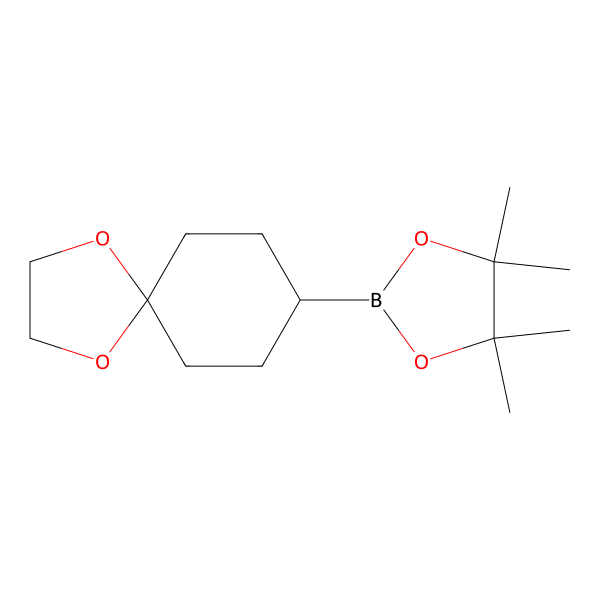 8-(4,4,5,5-Tetramethyl-1,3,2-dioxaborolan-2-yl)-1,4-dioxaspiro[4.5]decane molecular structure, CAS 1106871-37-7