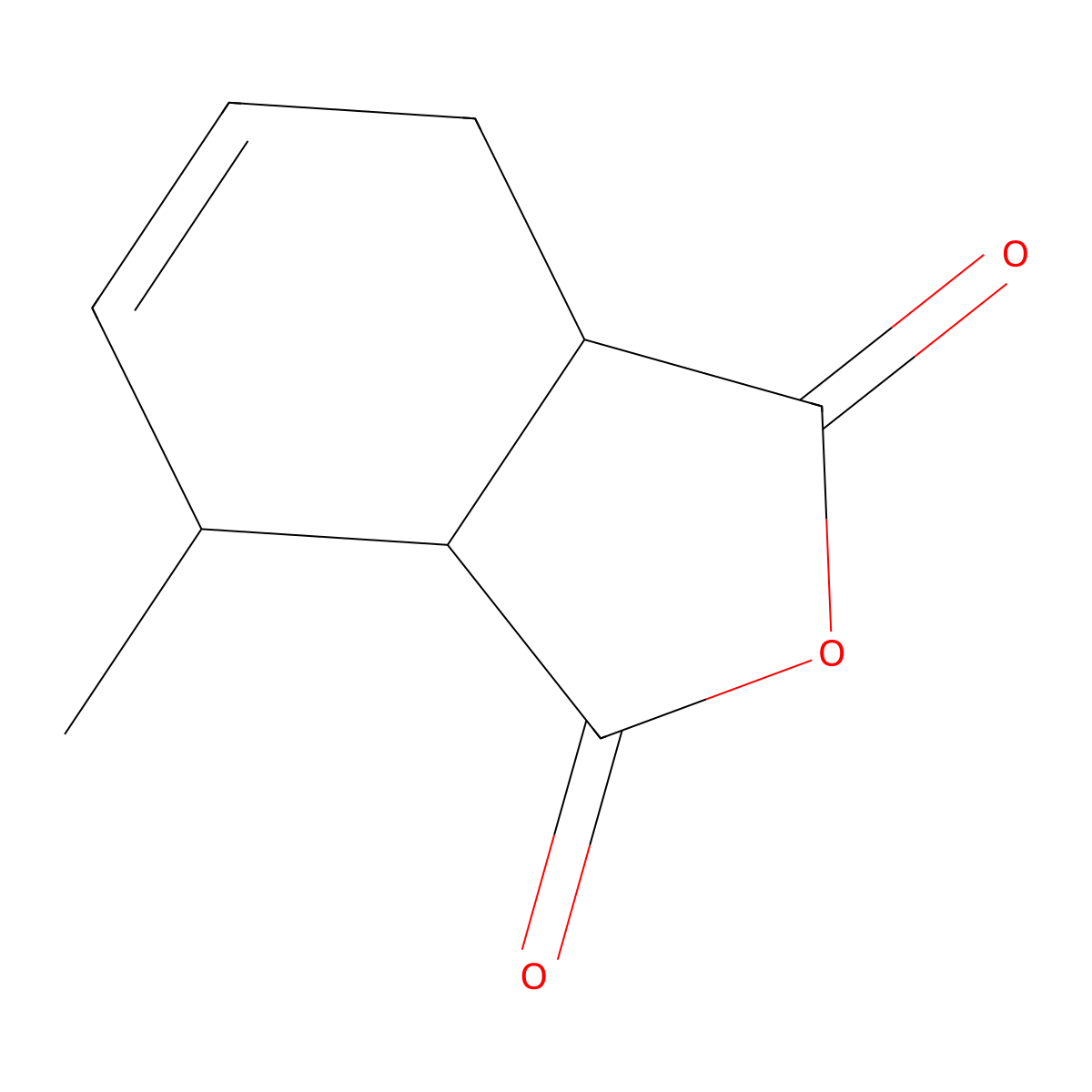 1,3-Isobenzofurandione, 3a,4,7,7a-tetrahydro-4-methyl- molecular structure, CAS 11070-44-3