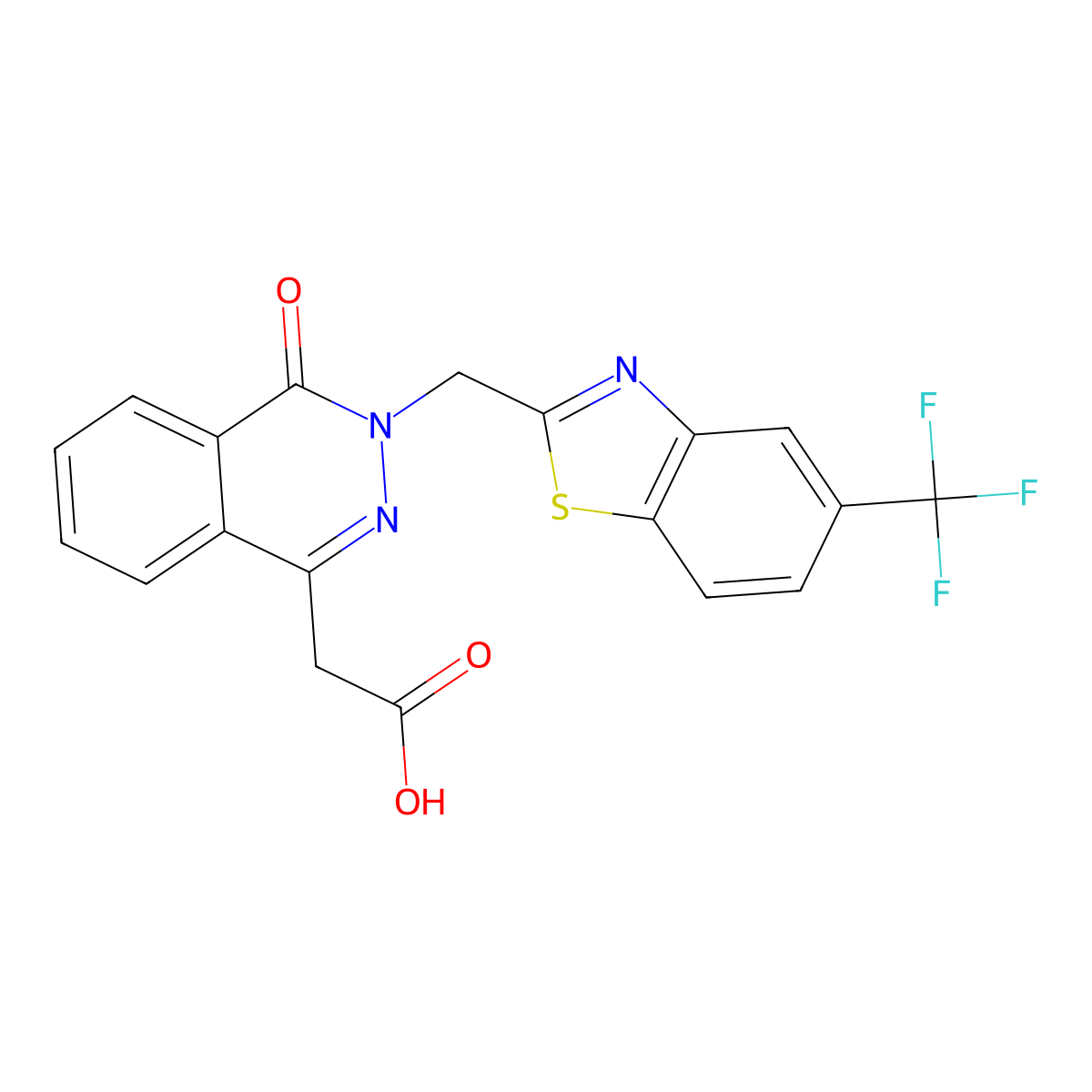 Zopolrestat molecular structure, CAS 110703-94-1