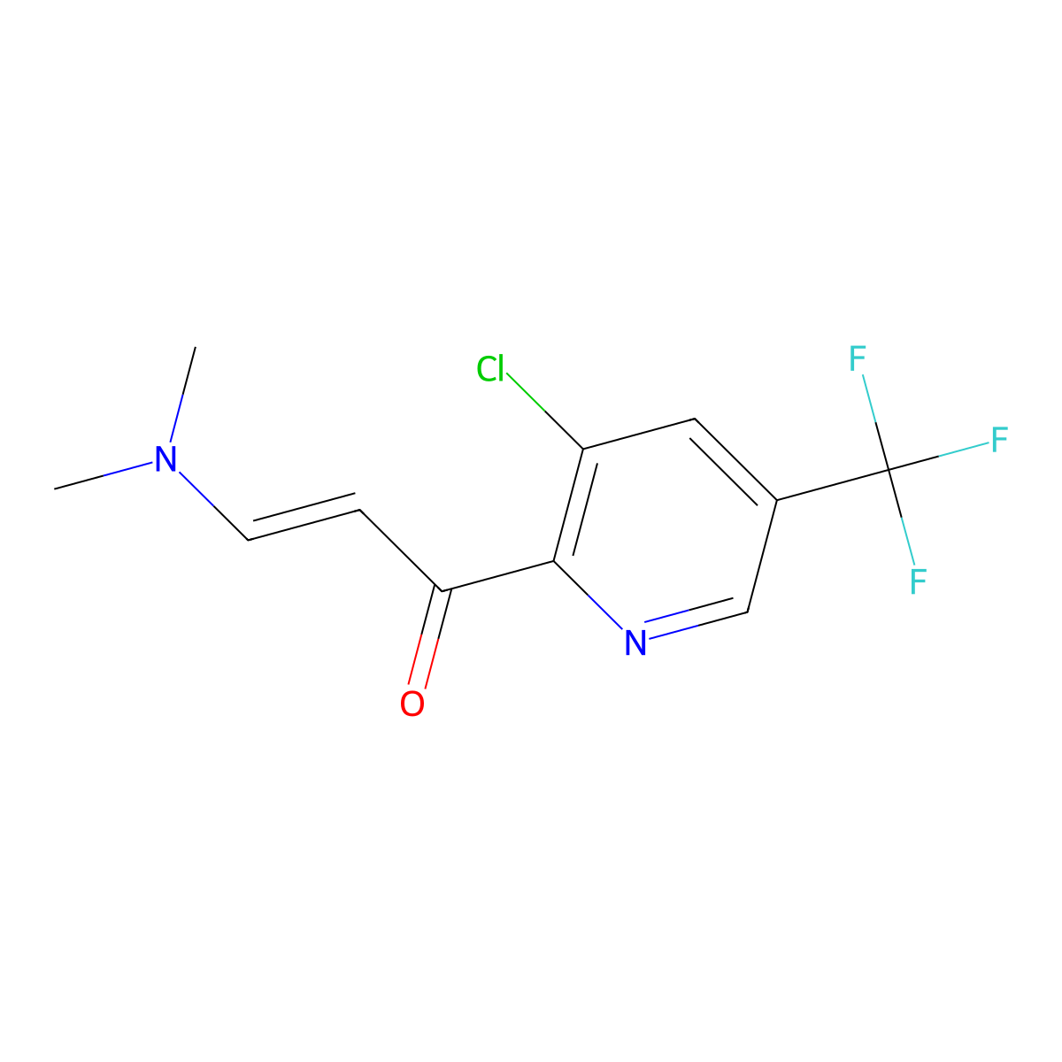 (E)-1-[3-chloro-5-(trifluoromethyl)-2-pyridinyl]-3-(dimethylamino)-2-propen-1-one molecular structure, CAS 1107035-71-1