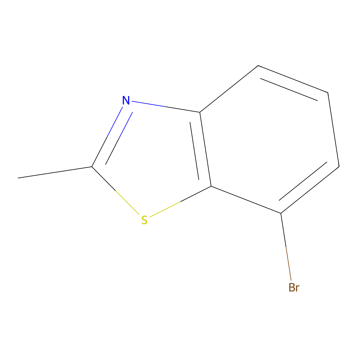 7-Bromo-2-methylbenzo[d]thiazole molecular structure, CAS 110704-32-0