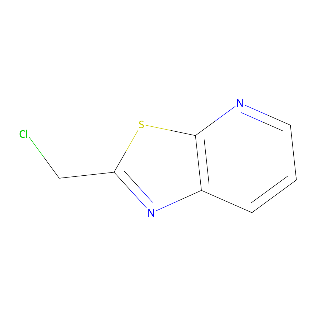 2-(Chloromethyl)-[1,3]thiazolo[5,4-b]pyridine molecular structure, CAS 110704-35-3