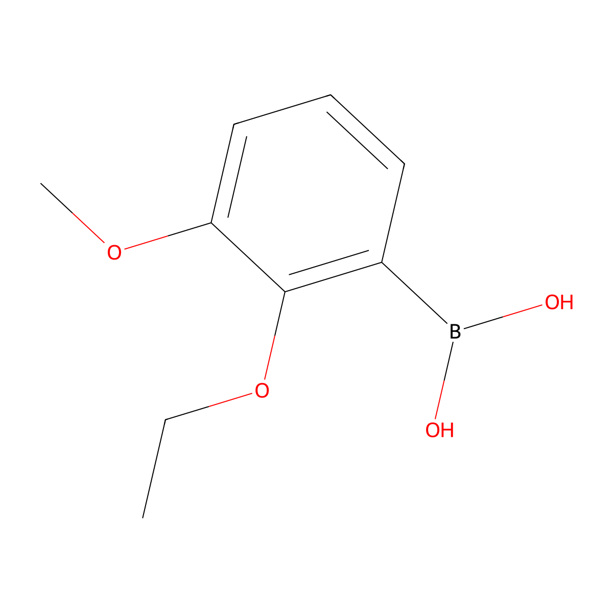 2-Ethoxy-3-methoxyphenylboronic acid molecular structure, CAS 1107041-17-7