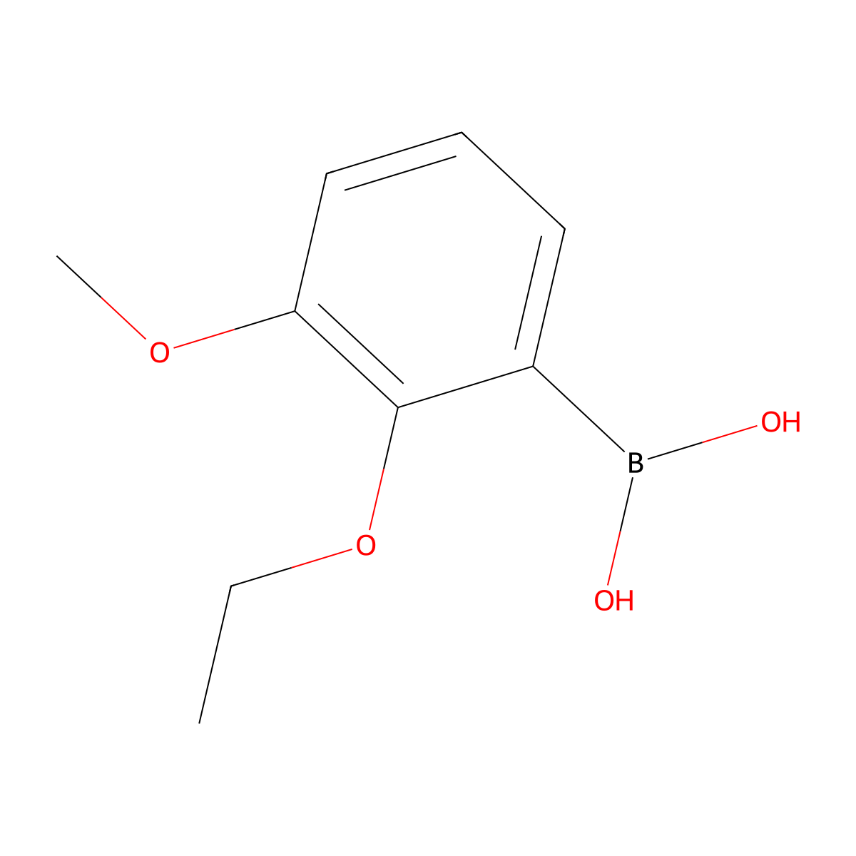2-Ethoxy-3-methoxyphenylboronic acid molecular structure, CAS 1107041-17-7