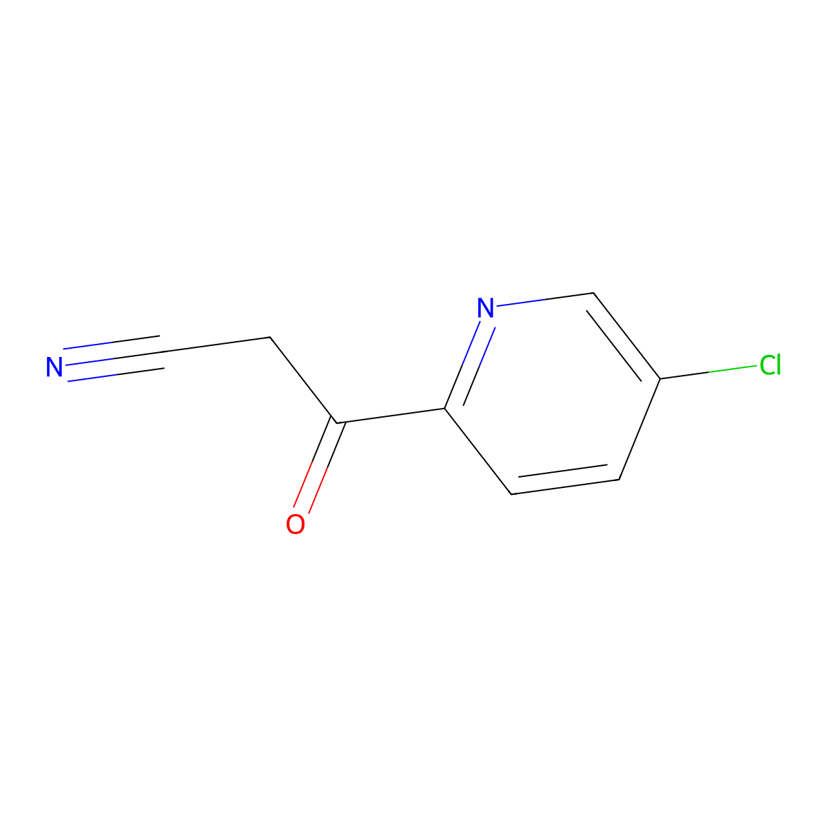 3-(5-Chloropyridin-2-yl)-3-oxopropanenitrile molecular structure, CAS 1107053-87-1