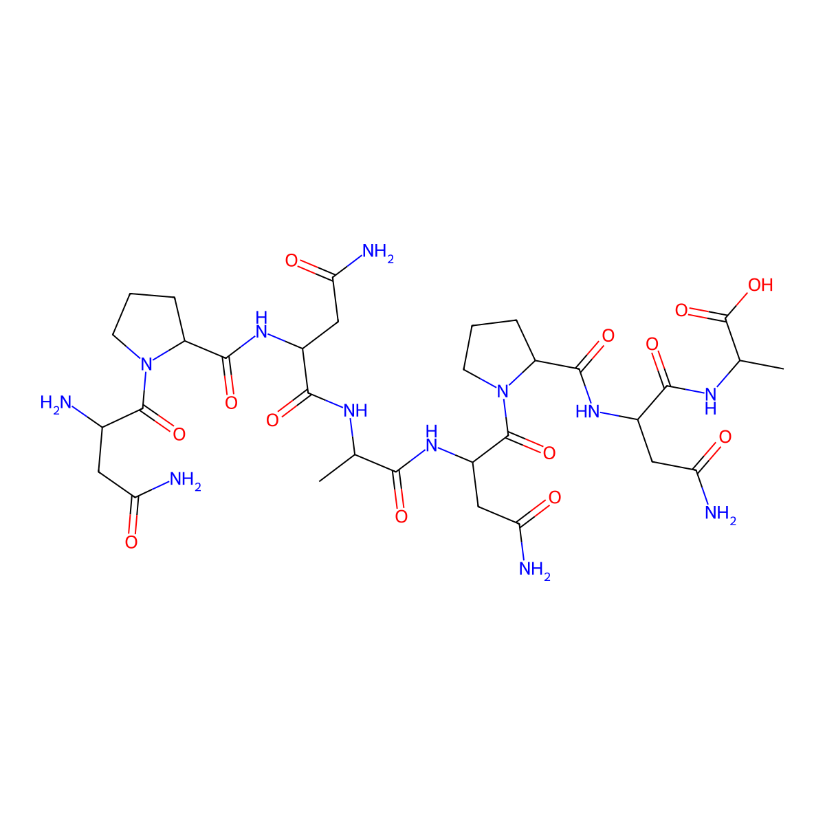 H(-Asn-Pro-Asn-Ala)2-OH molecular structure, CAS 110713-84-3
