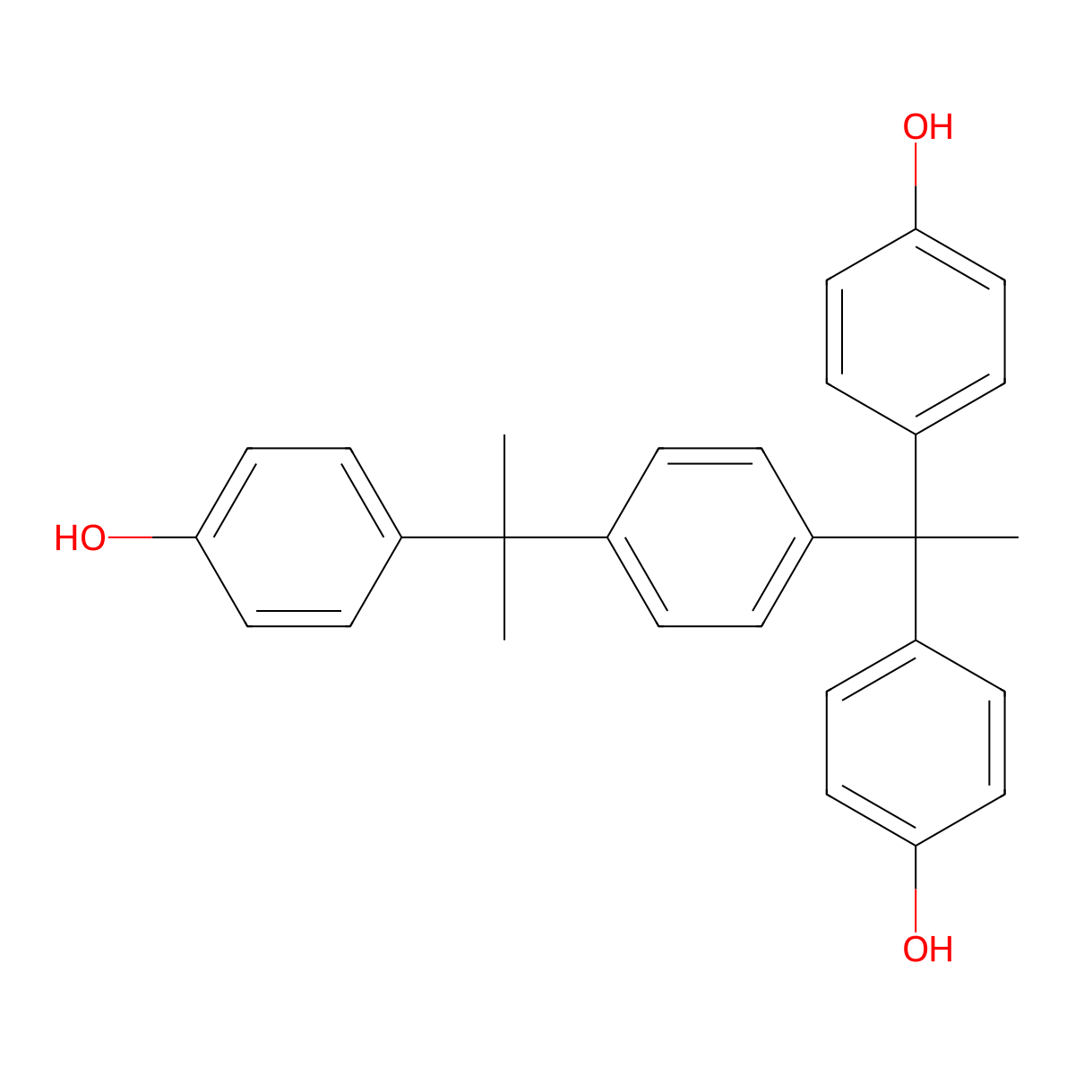4,4'-(1-(4-(1-(4-Hydroxyphenyl)-1-methylethyl)phenyl)ethylidene)diphenol molecular structure, CAS 110726-28-8