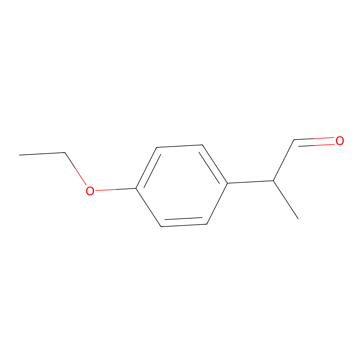 2-(4-Ethoxyphenyl)propanal molecular structure, CAS 110732-00-8