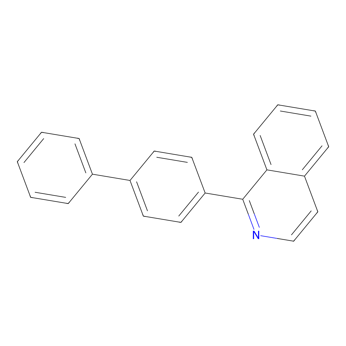 1-(4-Biphenylyl)isoquinoline molecular structure, CAS 110746-63-9