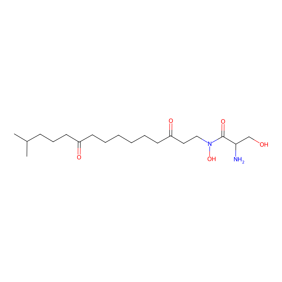 Lipoxamycin molecular structure, CAS 11075-87-9