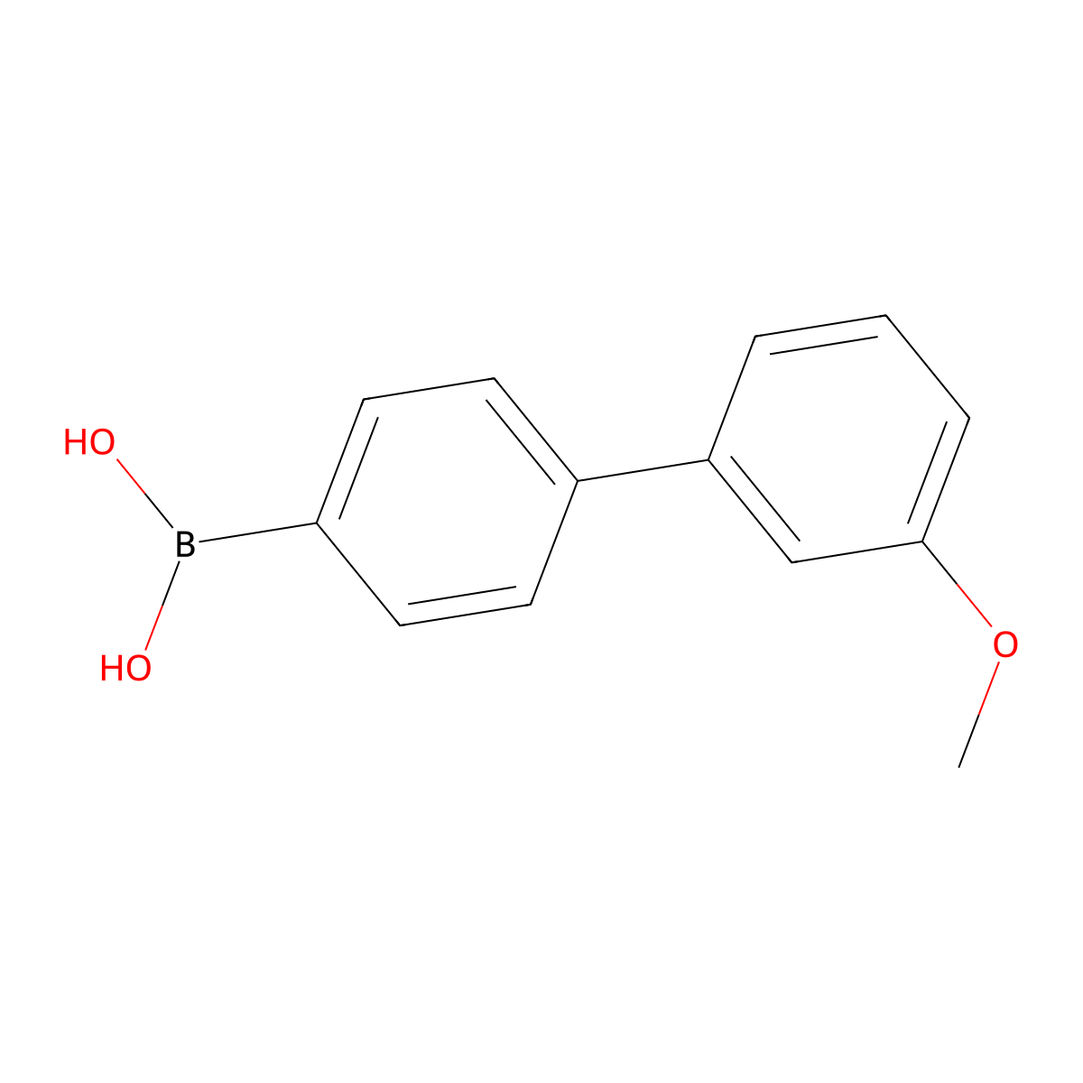 3'-Methoxy-biphenyl-4-boronic acid molecular structure, CAS 1107579-37-2