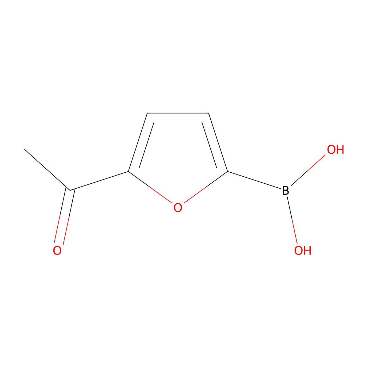 5-Acetylfuran-2-boronic acid molecular structure, CAS 1107580-77-7