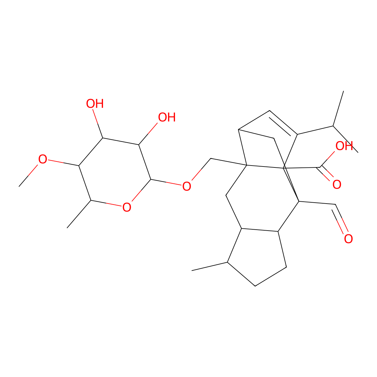 Sordarin molecular structure, CAS 11076-17-8