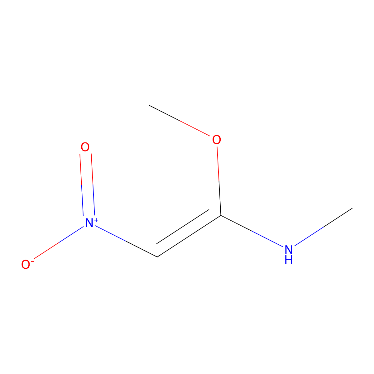 (Z)-1-methoxy-N-methyl-2-nitroethenamine molecular structure, CAS 110763-36-5