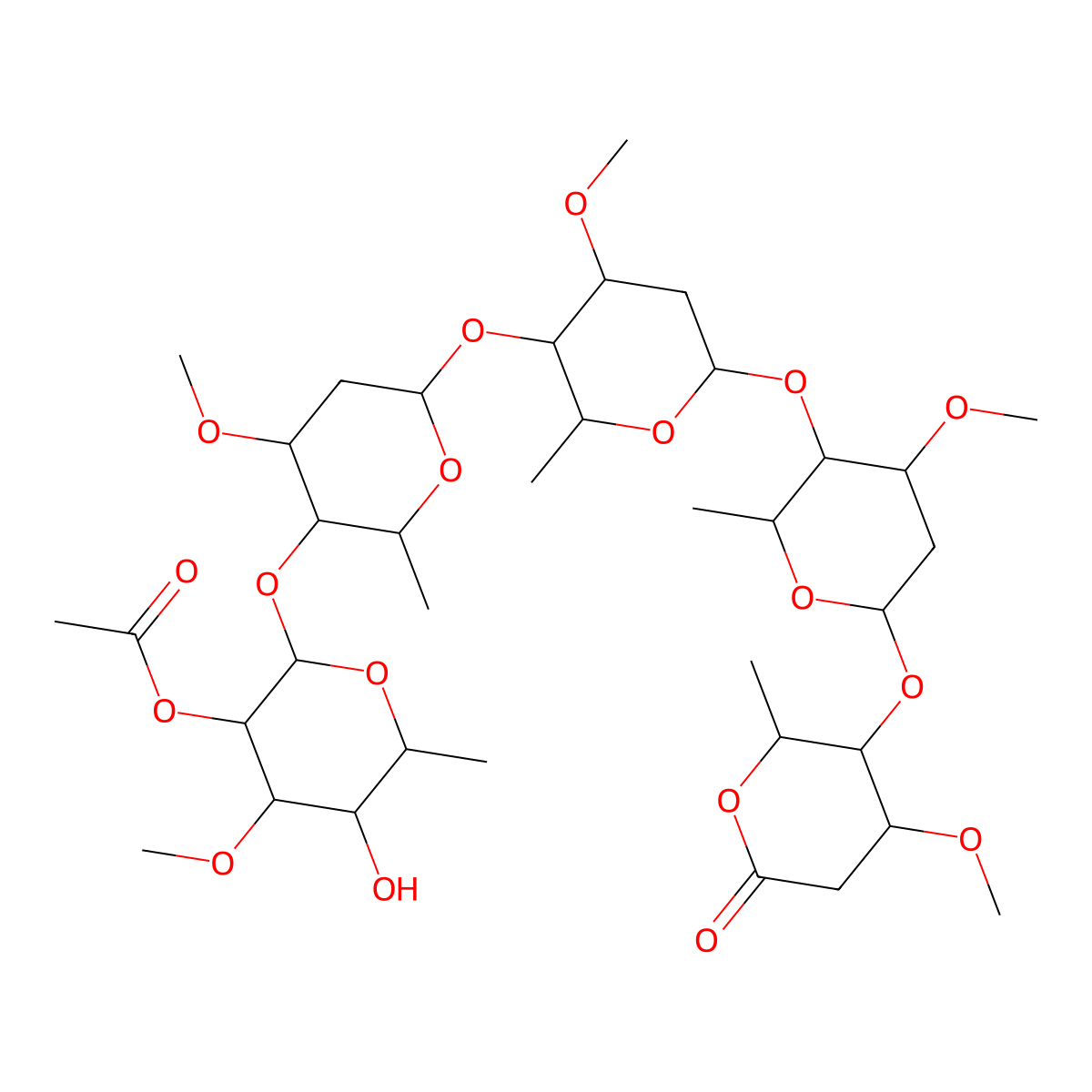 Acetyl Perisesaccharide C molecular structure, CAS 110764-09-5