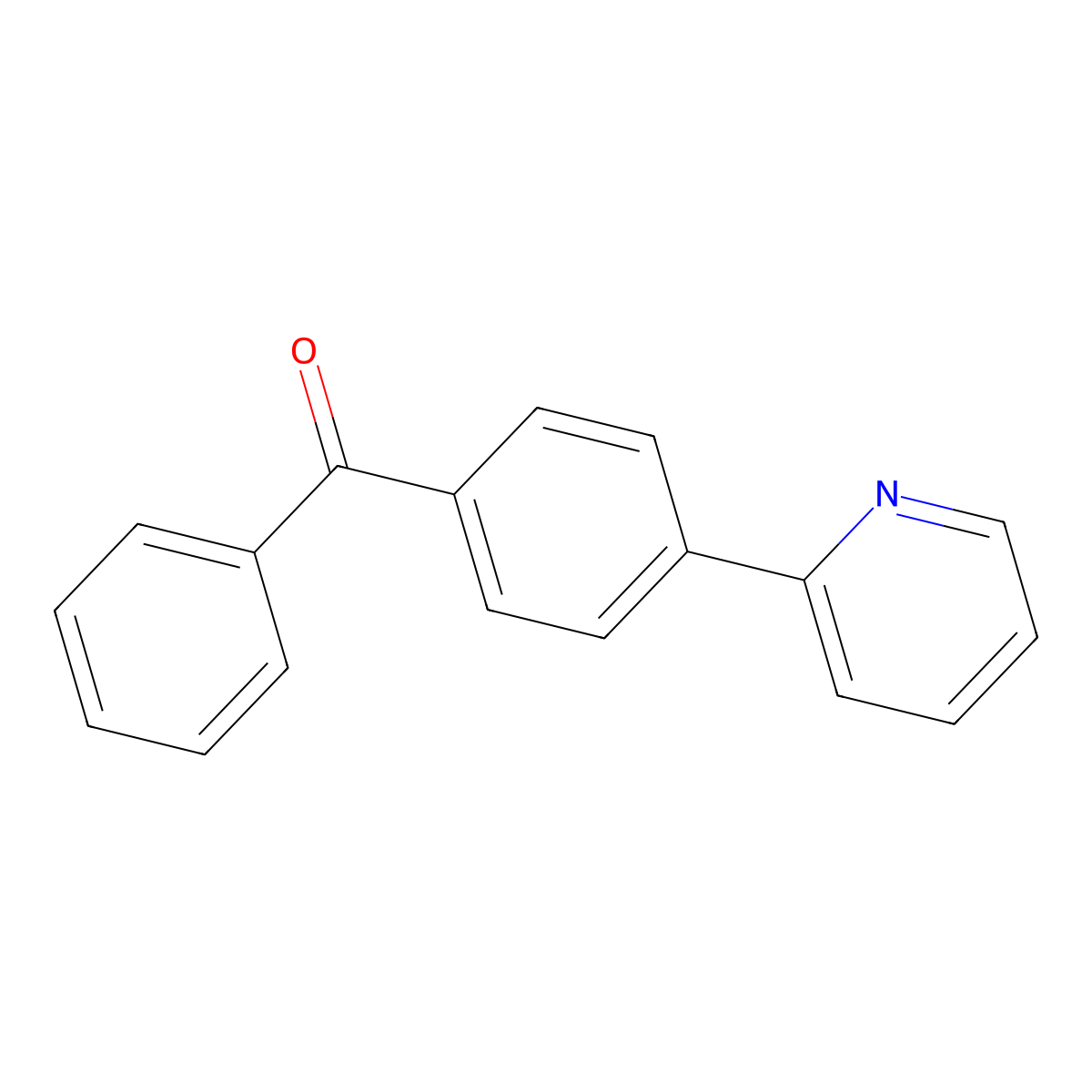Phenyl[4-(2-pyridinyl)phenyl]methanone molecular structure, CAS 1107640-93-6